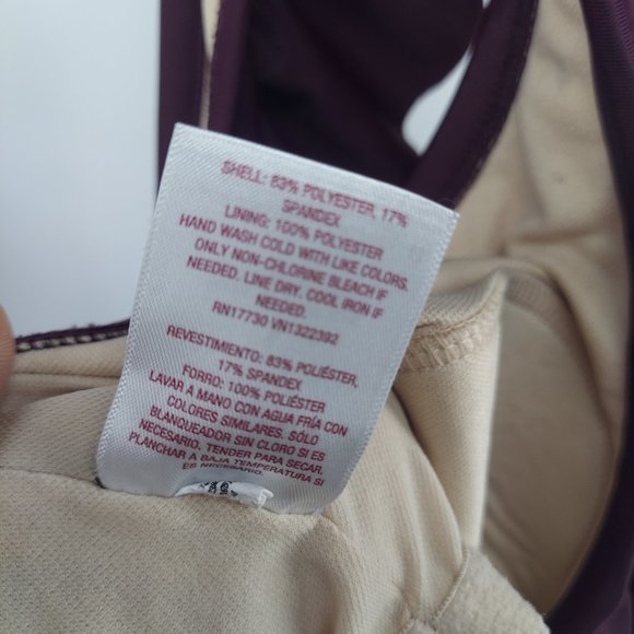 merona swimsuit one piece size large purple - Picture 10 of 12